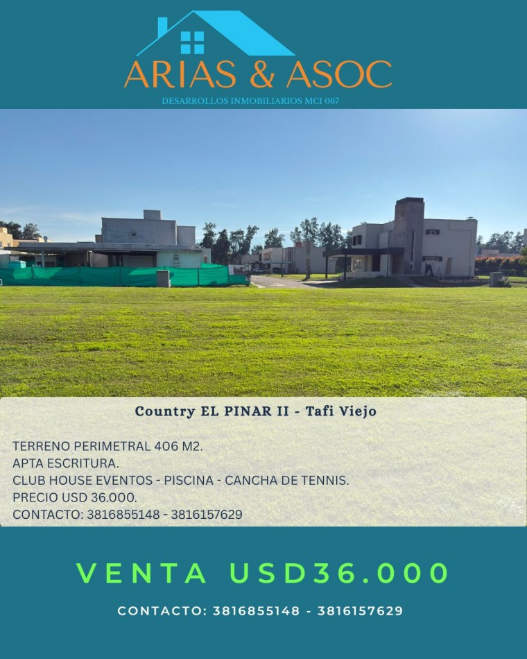 VENTA LOTE EN COUNTRY PINAR II