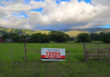 VENTA TERRENO TAFI DEL VALLE 